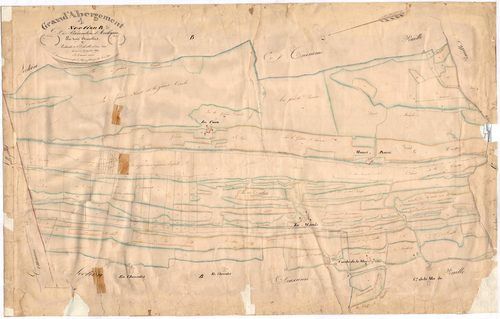 Le Grand-Abergement (Haut Valromey, Ain, France ; ancienne commune) - 3 P 6846 - 3 P 6846 -  Feuille 2  (1837)
