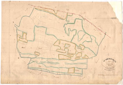 Le Grand-Abergement (Haut Valromey, Ain, France ; ancienne commune) - 3 P 6848 - 3 P 6848 -  Feuille 1  (1837)