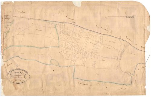 Le Grand-Abergement (Haut Valromey, Ain, France ; ancienne commune) - 3 P 6847 - 3 P 6847 -  Feuille 3  (1837)