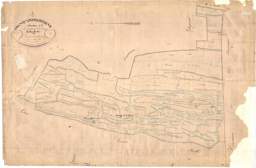 Le Grand-Abergement (Haut Valromey, Ain, France ; ancienne commune) - 3 P 6844 - 3 P 6844 -  Feuille 2  (1837)