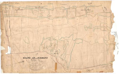 Le Grand-Abergement (Haut Valromey, Ain, France ; ancienne commune) - 3 P 6845 - 3 P 6845 -  Feuille 1  (1837)