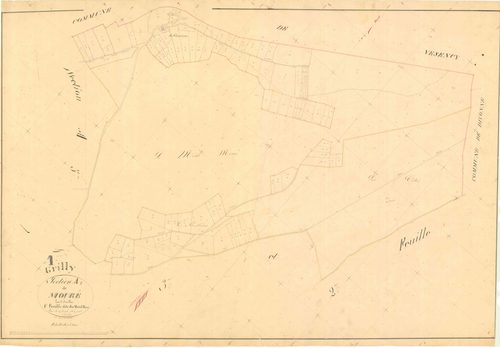 Grilly - 3 P 6338 - 3 P 6338 -  Feuille 1  (1845)