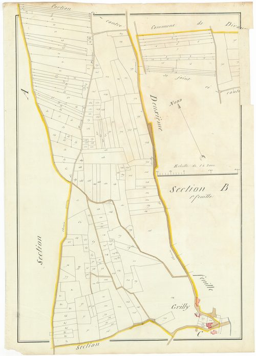 Grilly - 3 P 10093-4 - 3 P 10093-4 -  Feuille 1  (1807)