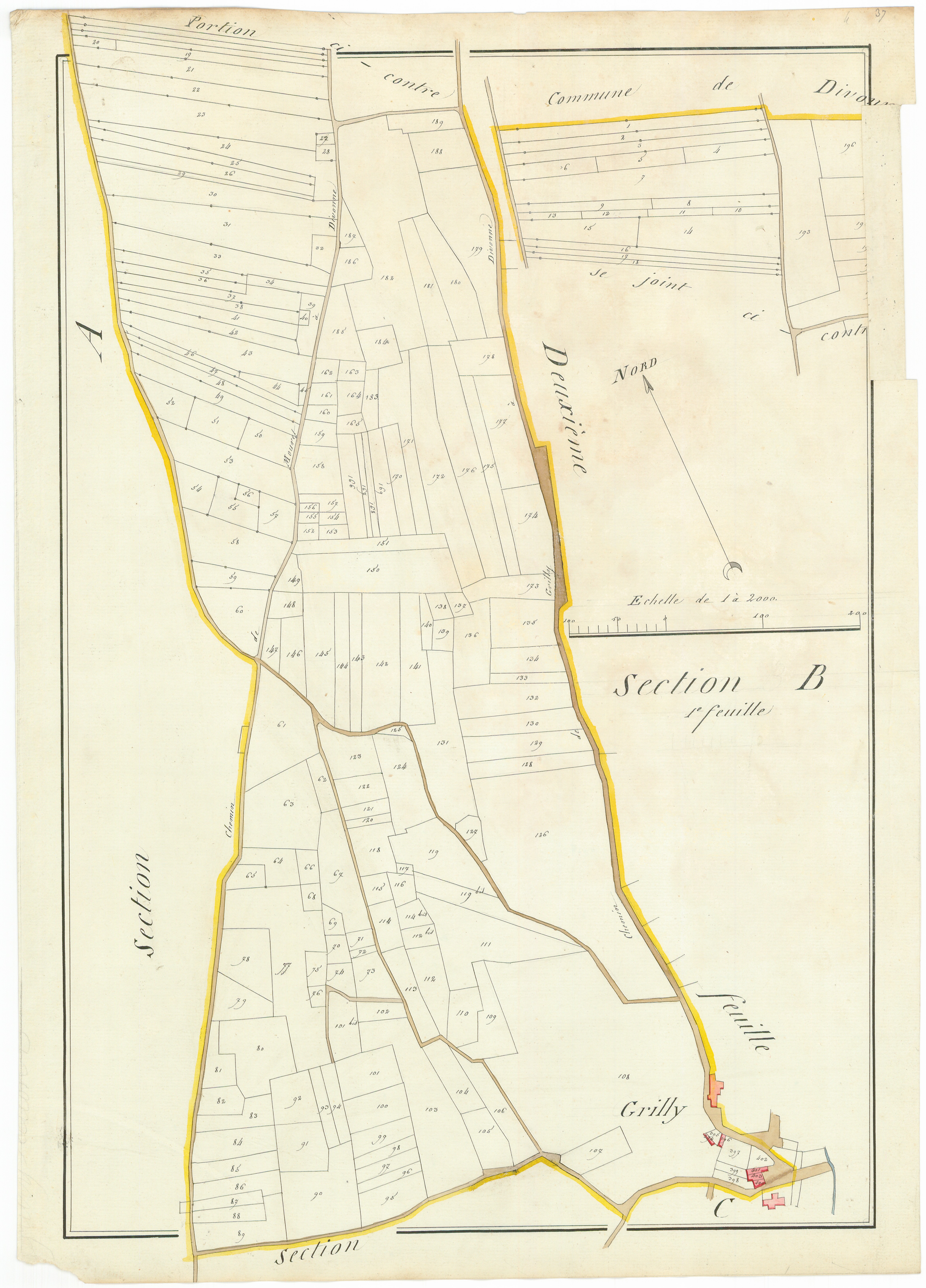 Grilly - 3 P 10093-4 - 3 P 10093-4 -  Feuille 1  (1807)