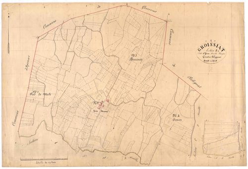 Groissiat - 3 P 6358 - 3 P 6358 -  Feuille 1  (1839)