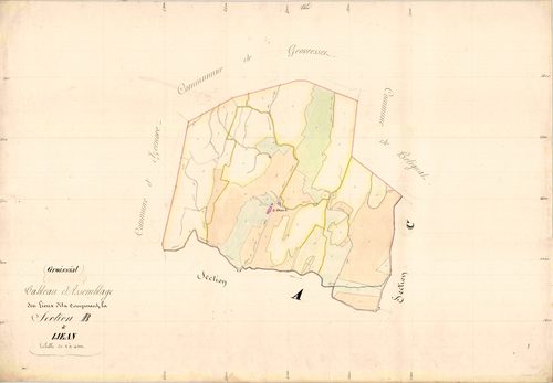 Groissiat - 3 P 6350 - 3 P 6350 -  Section B  (1839)