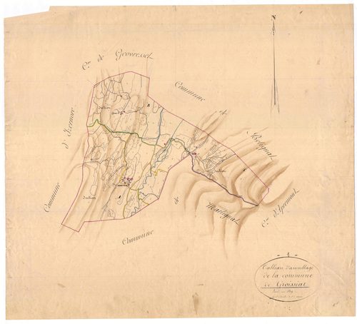 Groissiat - 3 P 6348 - 3 P 6348 -  Tableau général  (1839)
