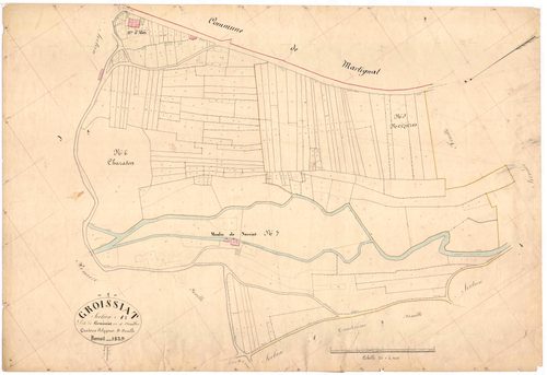Groissiat - 3 P 6354 - 3 P 6354 -  Feuille 3  (1839)