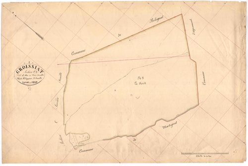 Groissiat - 3 P 6361 - 3 P 6361 -  Feuille 3  (1839)