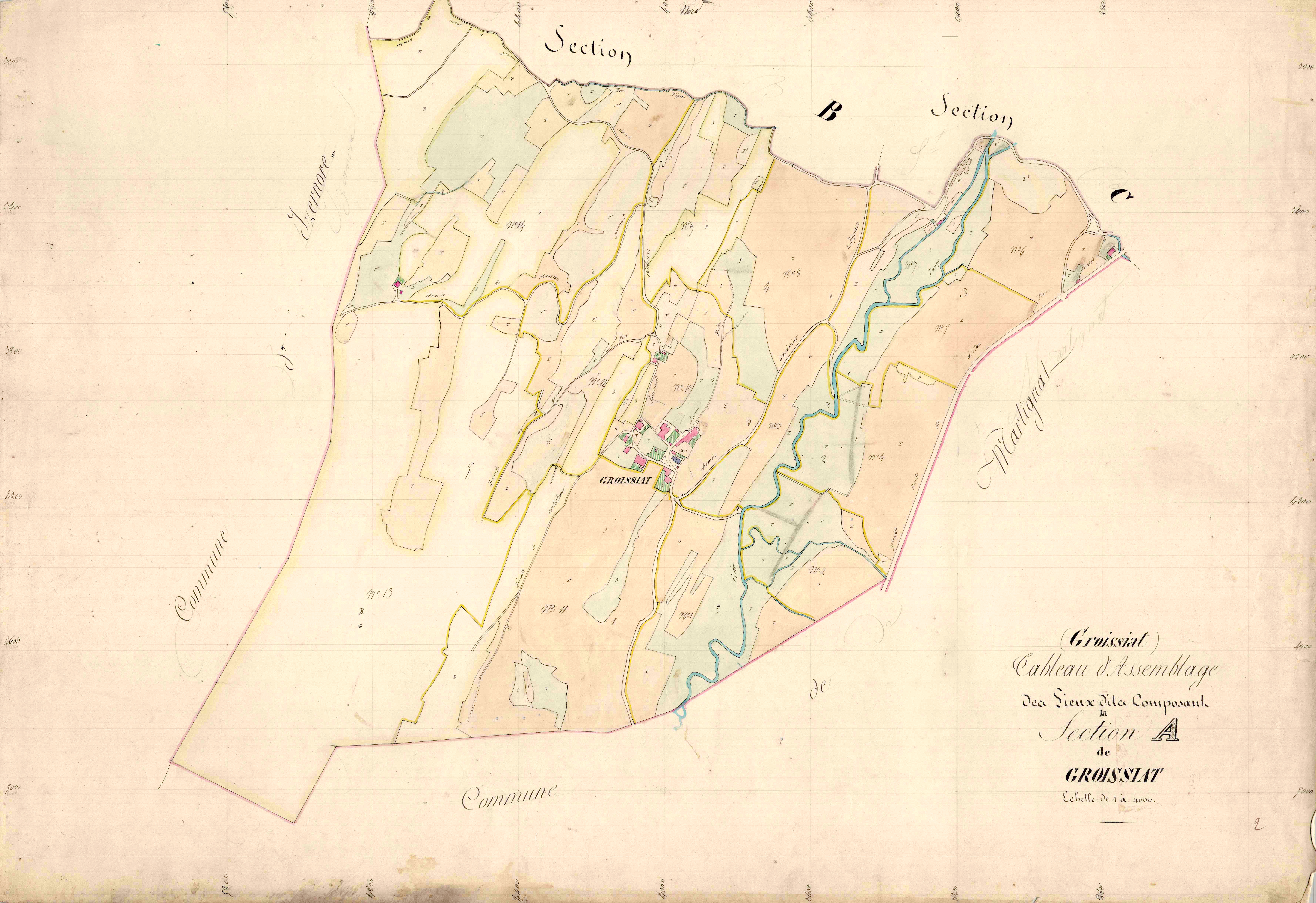 Groissiat - 3 P 6349 - 3 P 6349 -  Section A  (1839)