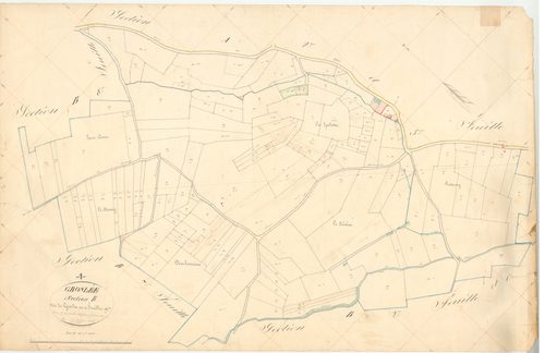 Groslée - 3 P 6374 - 3 P 6374 -  Feuille 9  (1840)