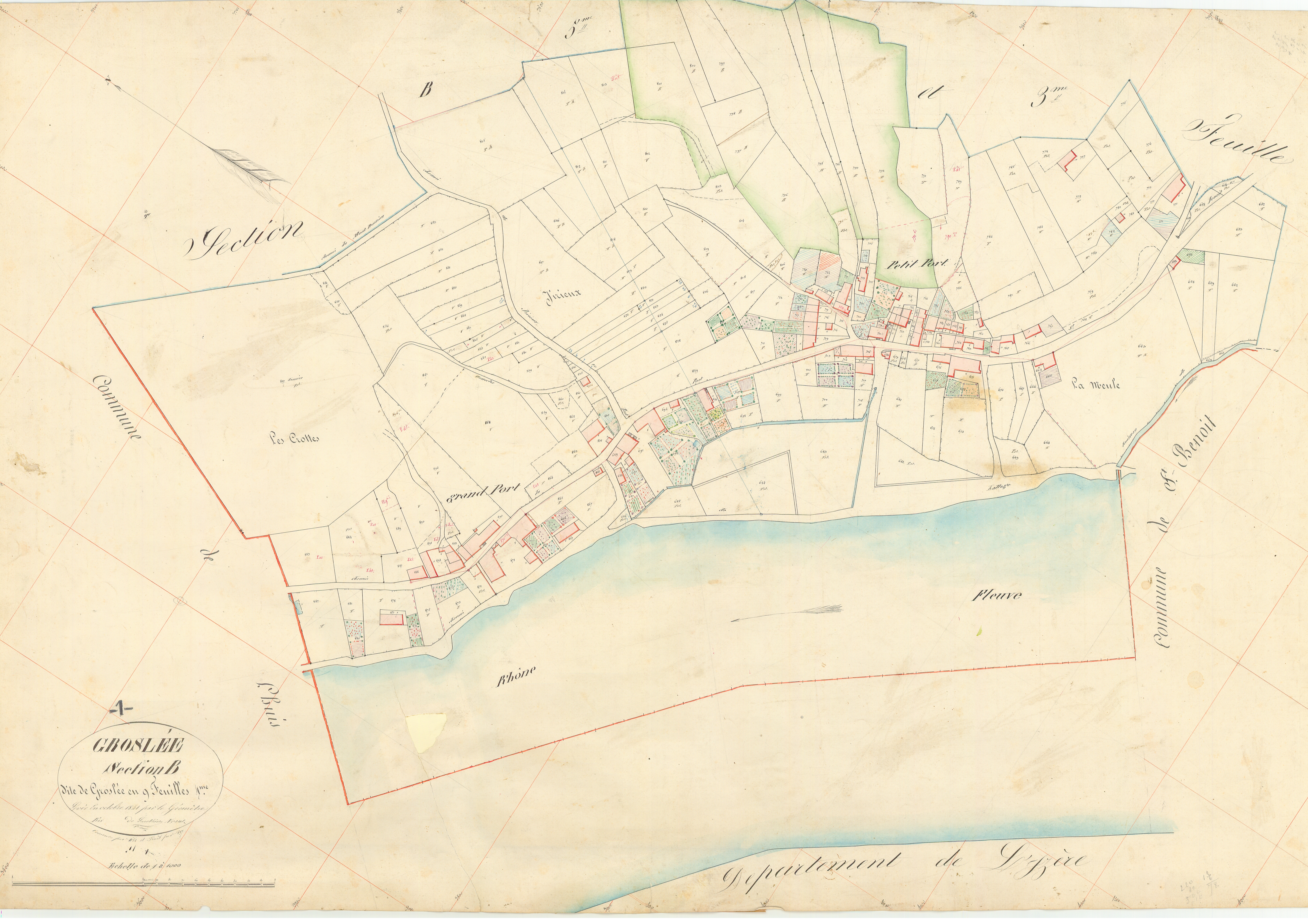 Groslée - 3 P 6369 - 3 P 6369 -  Feuille 4  (1840)