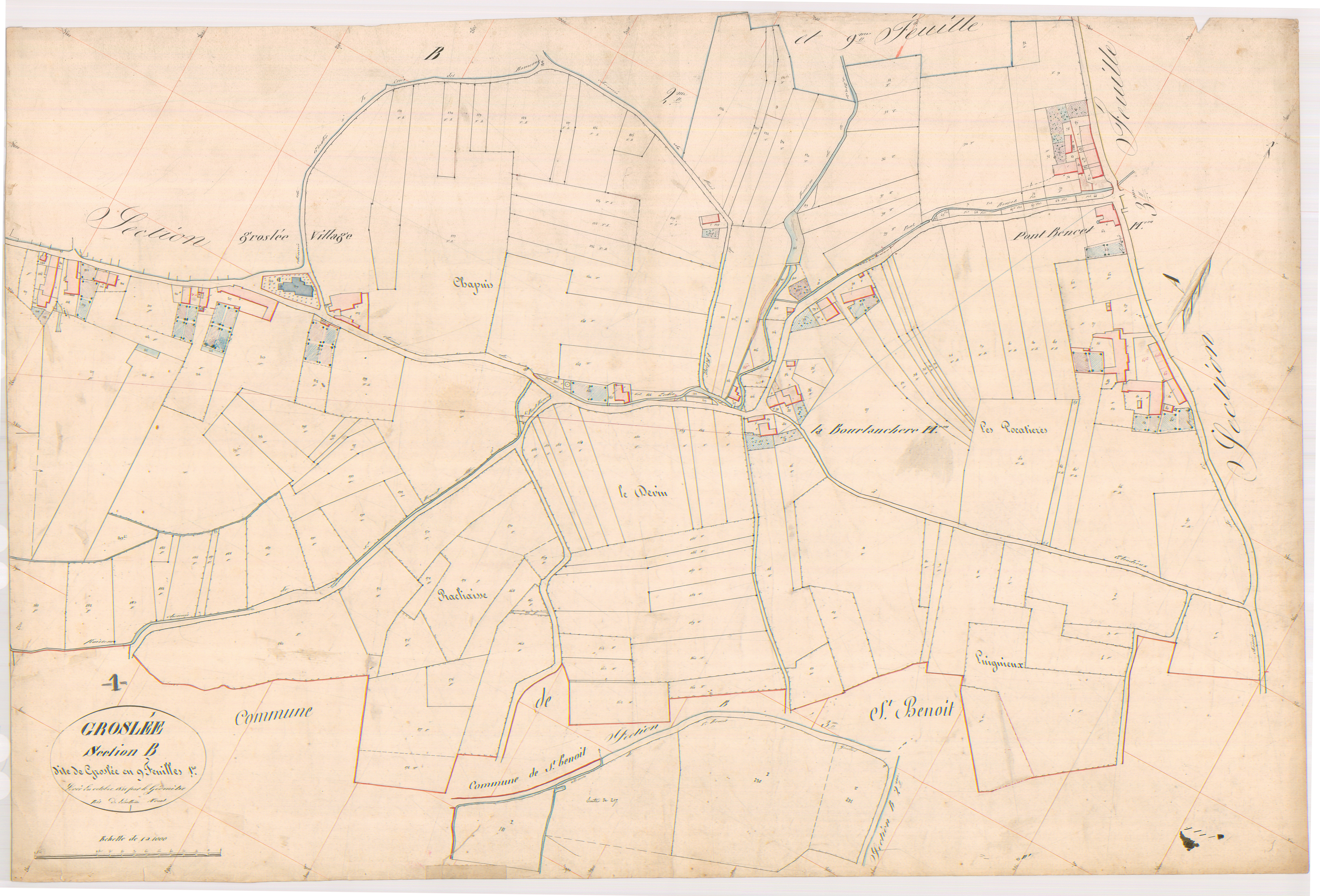 Groslée - 3 P 6366 - 3 P 6366 -  Feuille 1  (1840)