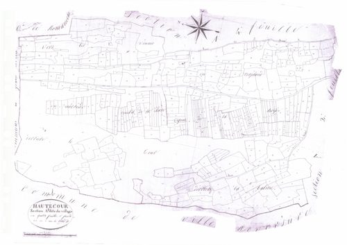 Hautecourt - 1777 W 210-1 - 1777 W 210-1 -  Feuille 1  (1827)