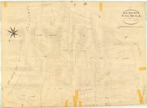 Hautecourt - 3 P 6380 - 3 P 6380 -  Feuille 2  (1827)