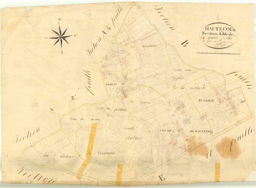 Hautecourt - 3 P 6381 - 3 P 6381 -  Feuille 3  (1827)