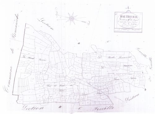 Hautecourt - 3 P 6384 - 3 P 6384 -  Feuille 3  (1827)