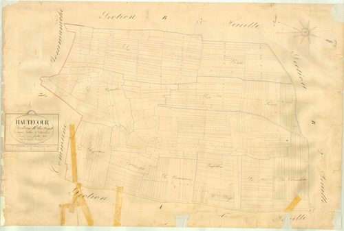 Hautecourt - 3 P 6382 - 3 P 6382 -  Feuille 1  (1827)