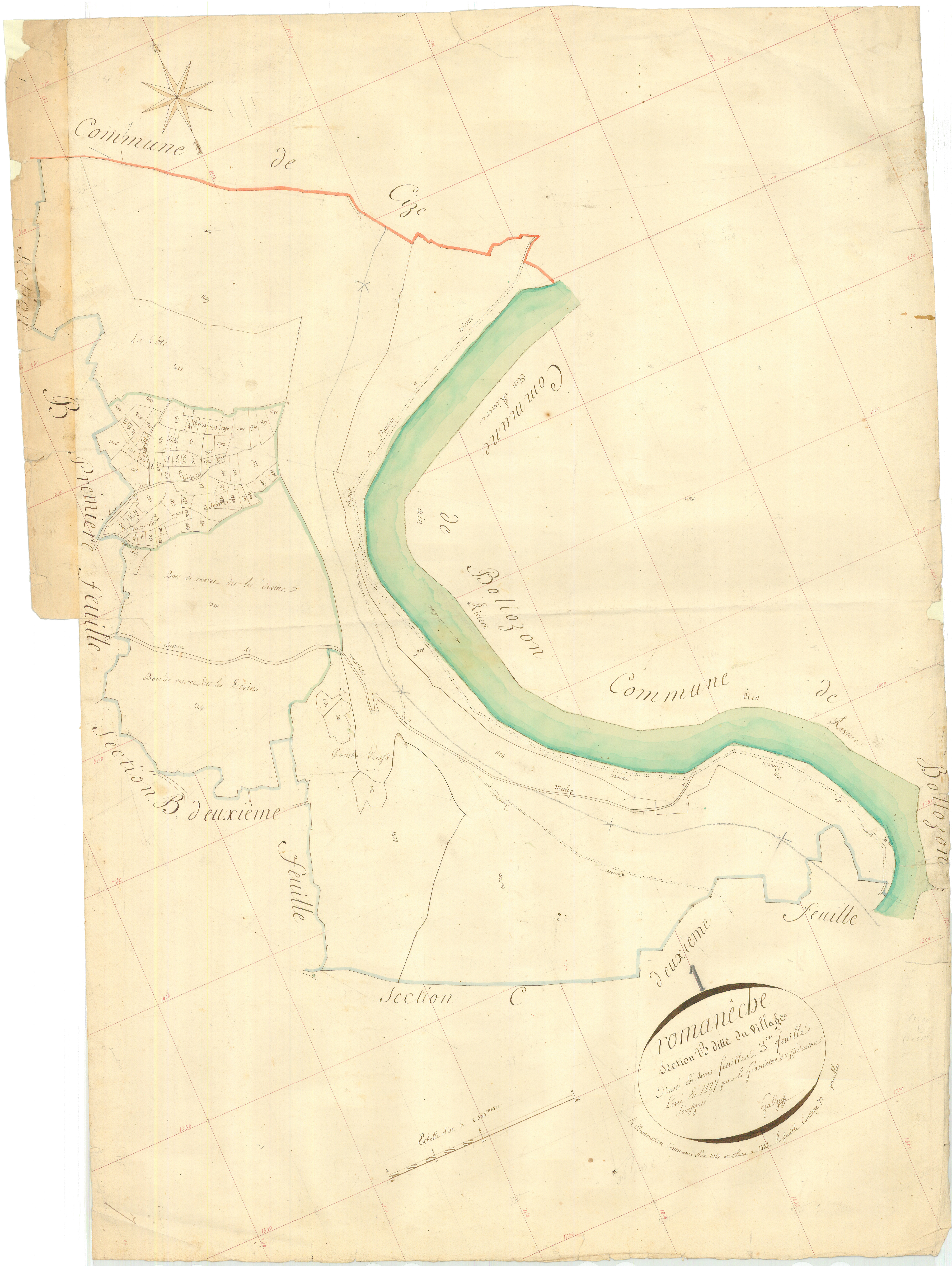 Romanèche - 3 P 8248 - 3 P 8248 -  Feuille 3  (1827)