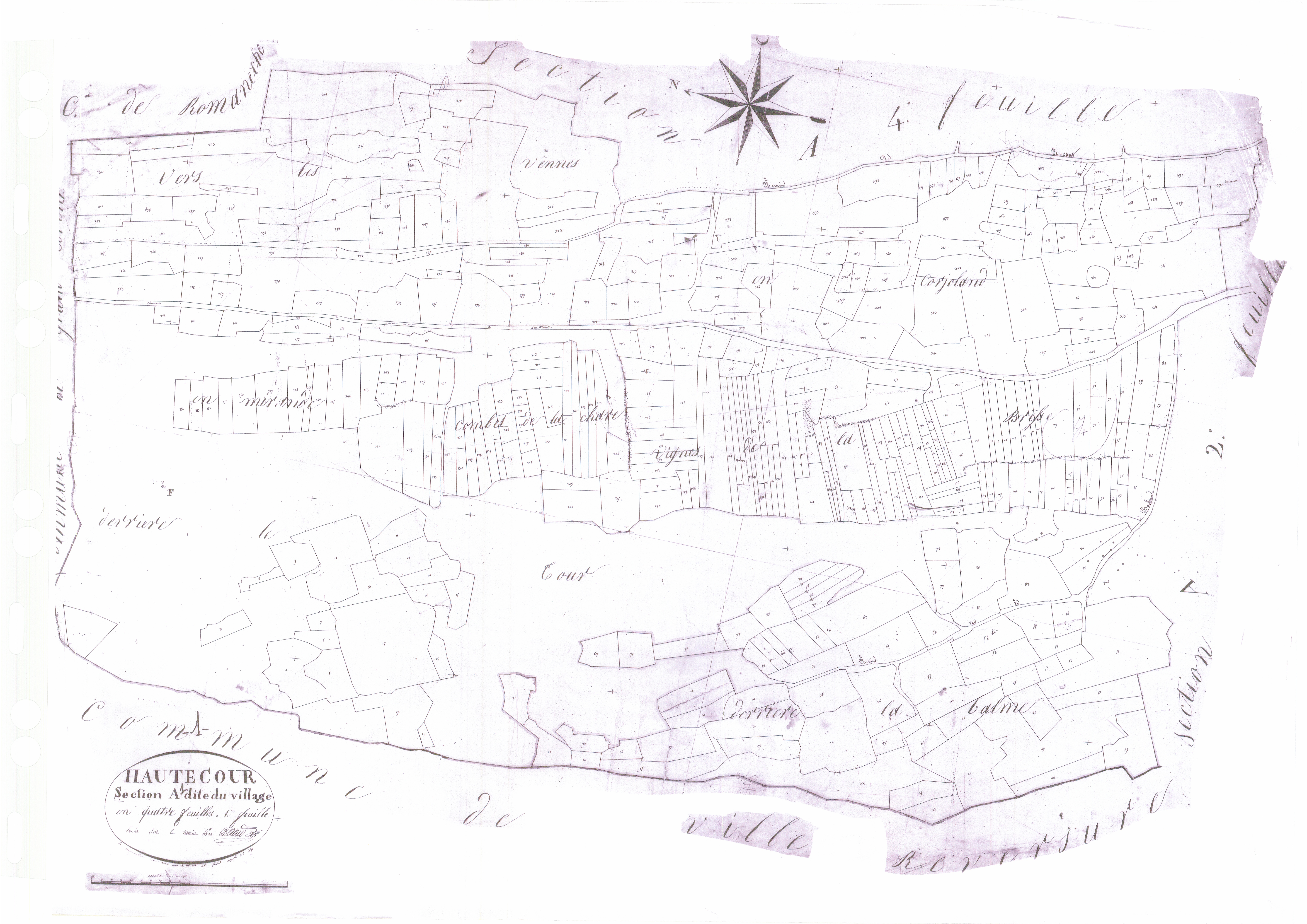 Hautecourt - 1777 W 210-1 - 1777 W 210-1 -  Feuille 1  (1827)