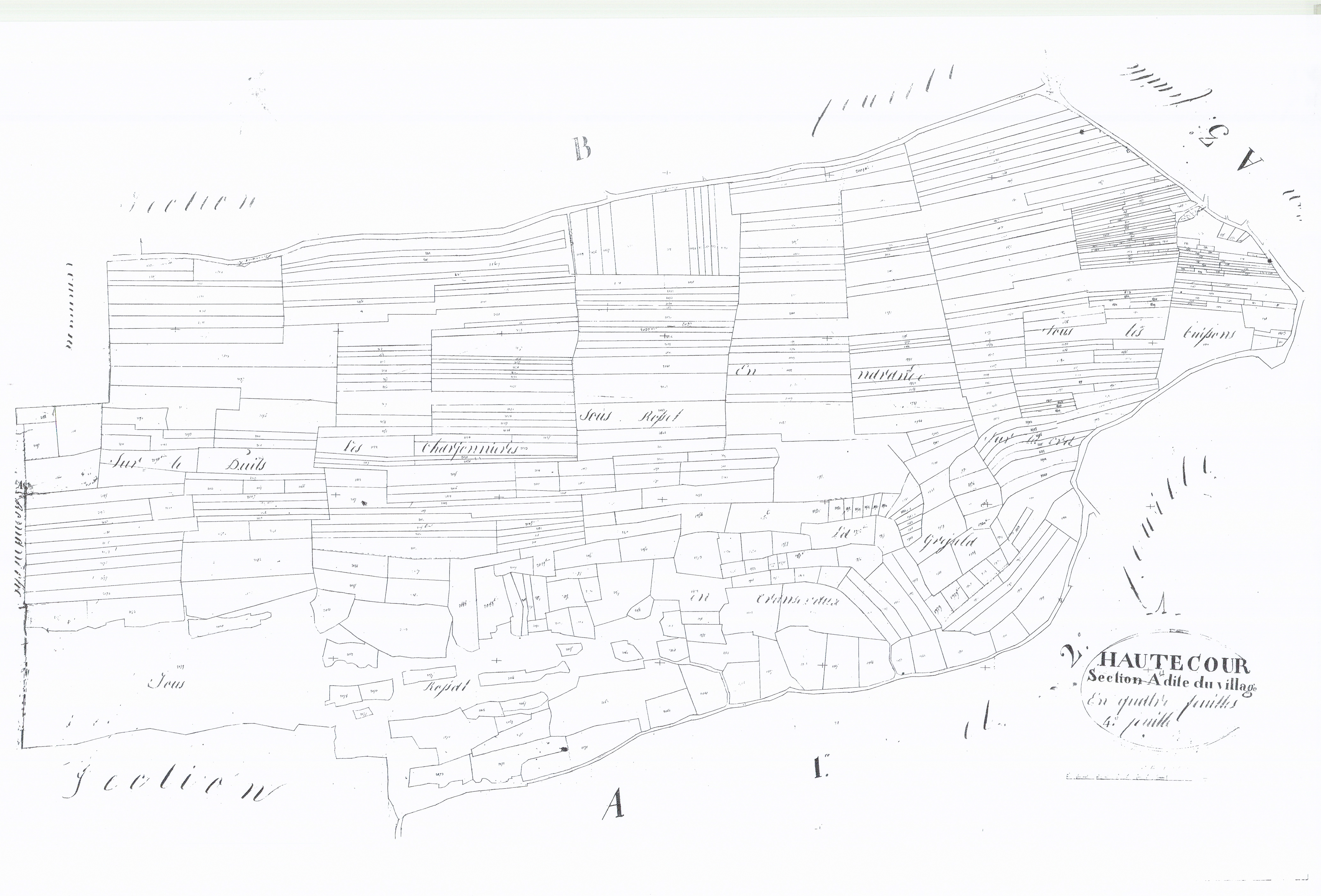 Hautecourt - 1777 W 210-2 - 1777 W 210-2 -  Feuille 4  (1827)