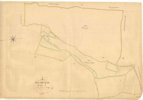 Hauteville - 3 P 6400 - 3 P 6400 -  Feuille 2  (1838)