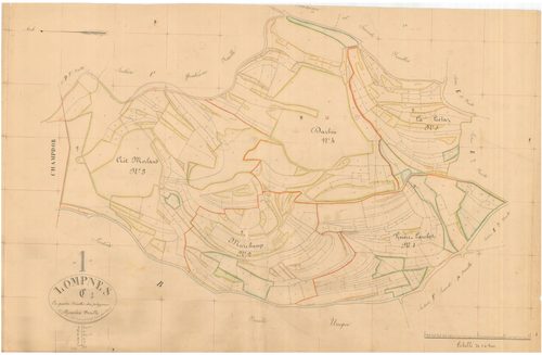 Lompnes - 3 P 7101 - 3 P 7101 -  Feuille 1  (1830)
