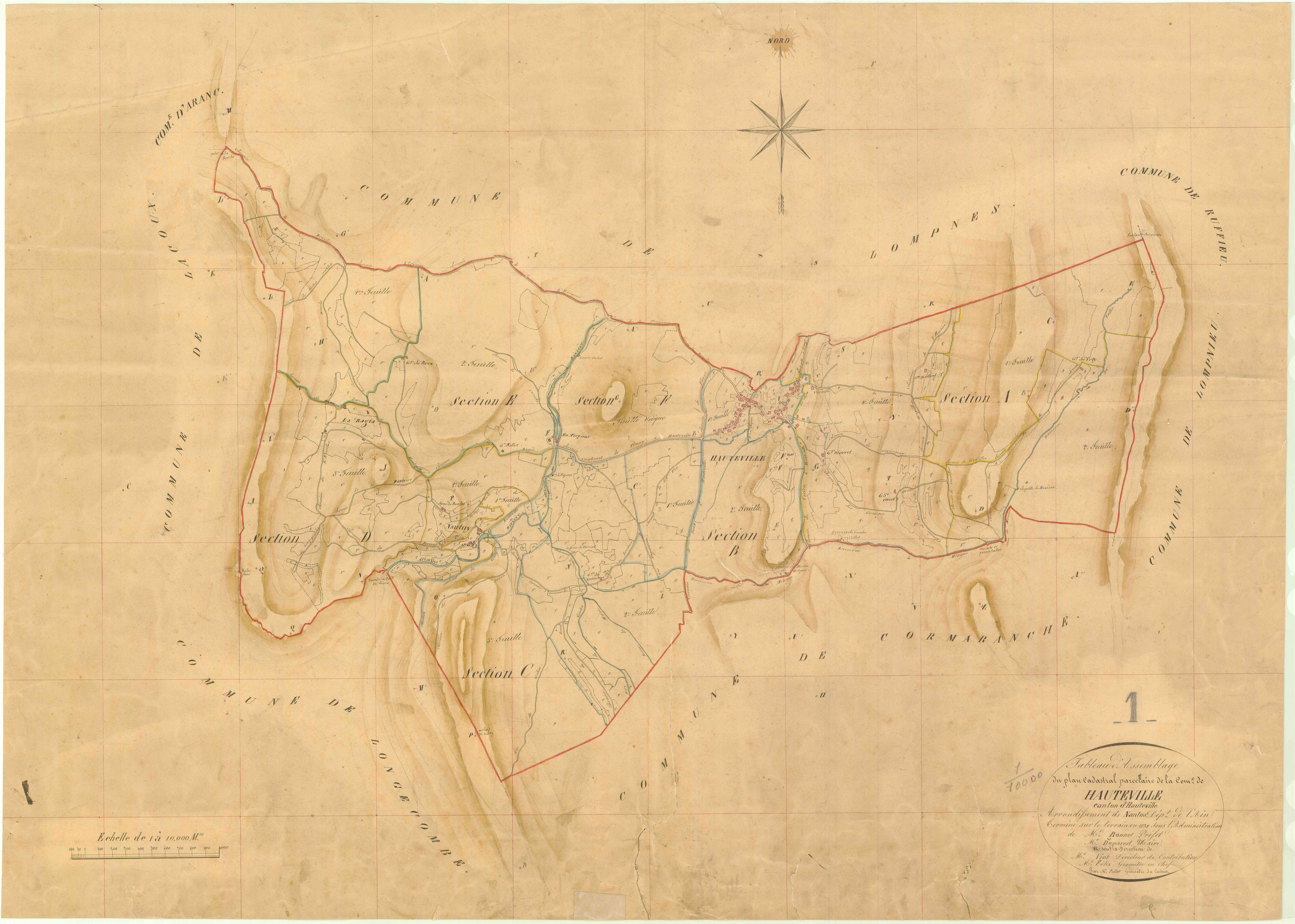 Hauteville - 3 P 6398 - 3 P 6398 -  Tableau général  (1838)