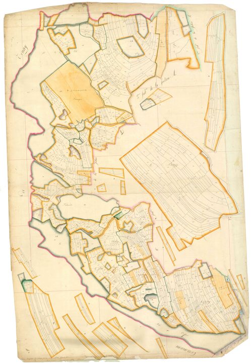 Hostiaz (Plateau d'Hauteville, Ain, France ; ancienne commune) - 3 P 6416 - 3 P 6416 -  Feuille 3  (1811)