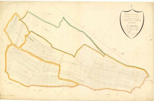 Hostiaz (Plateau d'Hauteville, Ain, France ; ancienne commune) - 3 P 6415 - 3 P 6415 -  Feuille 2  (1811)