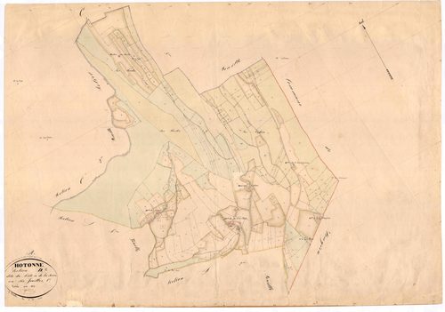 Hotonnes (Haut Valromey, Ain, France ; ancienne commune) - 3 P 6432 - 3 P 6432 -  Feuille 1  (1837)
