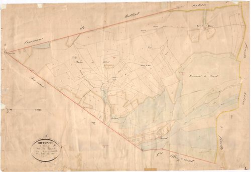 Hotonnes (Haut Valromey, Ain, France ; ancienne commune) - 3 P 6423 - 3 P 6423 -  Feuille 1  (1837)