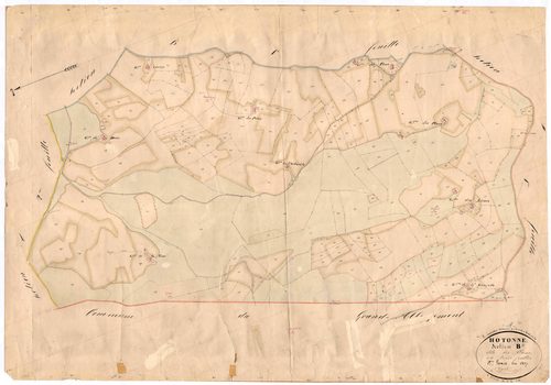 Hotonnes (Haut Valromey, Ain, France ; ancienne commune) - 3 P 6427 - 3 P 6427 -  Feuille 2  (1837)