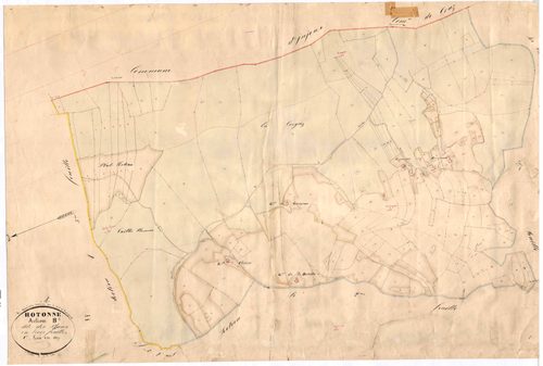 Hotonnes (Haut Valromey, Ain, France ; ancienne commune) - 3 P 6426 - 3 P 6426 -  Feuille 1  (1837)