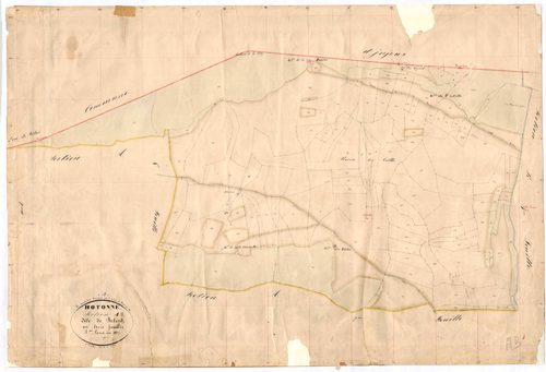Hotonnes (Haut Valromey, Ain, France ; ancienne commune) - 3 P 6425 - 3 P 6425 -  Feuille 3  (1837)