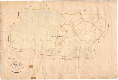 Hotonnes (Haut Valromey, Ain, France ; ancienne commune) - 3 P 6424 - 3 P 6424 -  Feuille 2  (1837)
