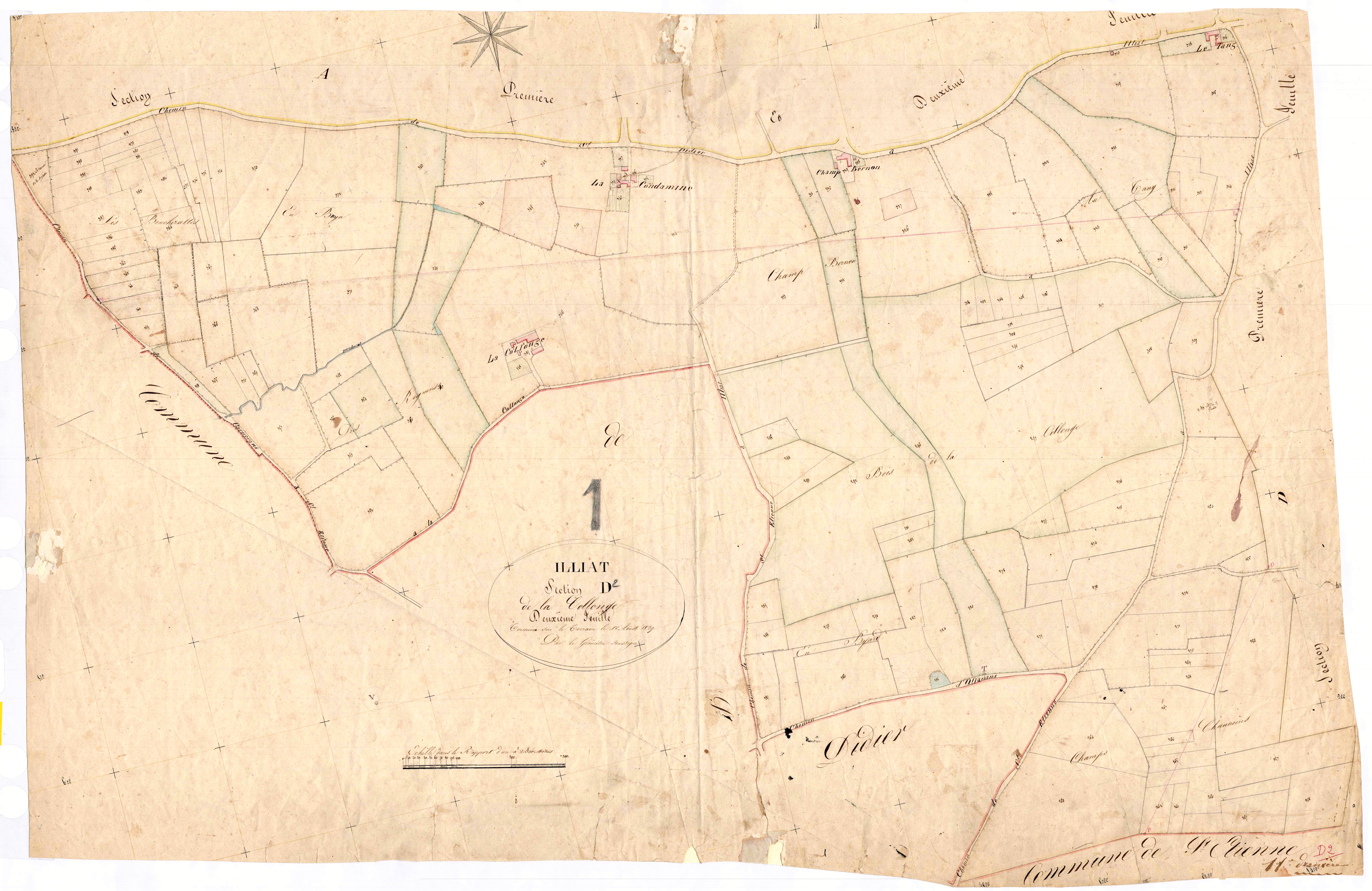 Illiat - 3 P 6455 - 3 P 6455 -  Feuille 2  (1829)