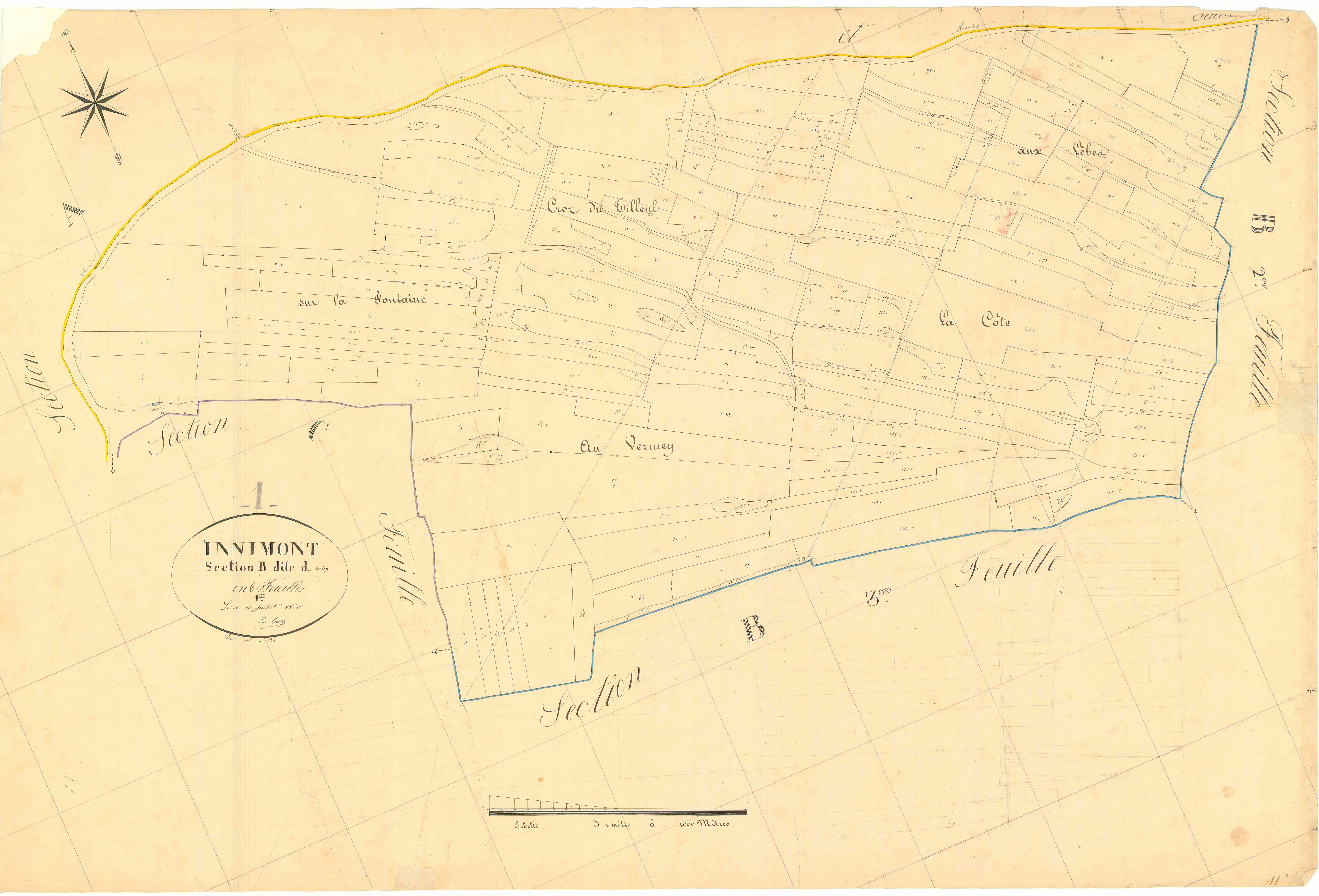 Innimond - 3 P 6480 - 3 P 6480 - Feuille 1 (1840)