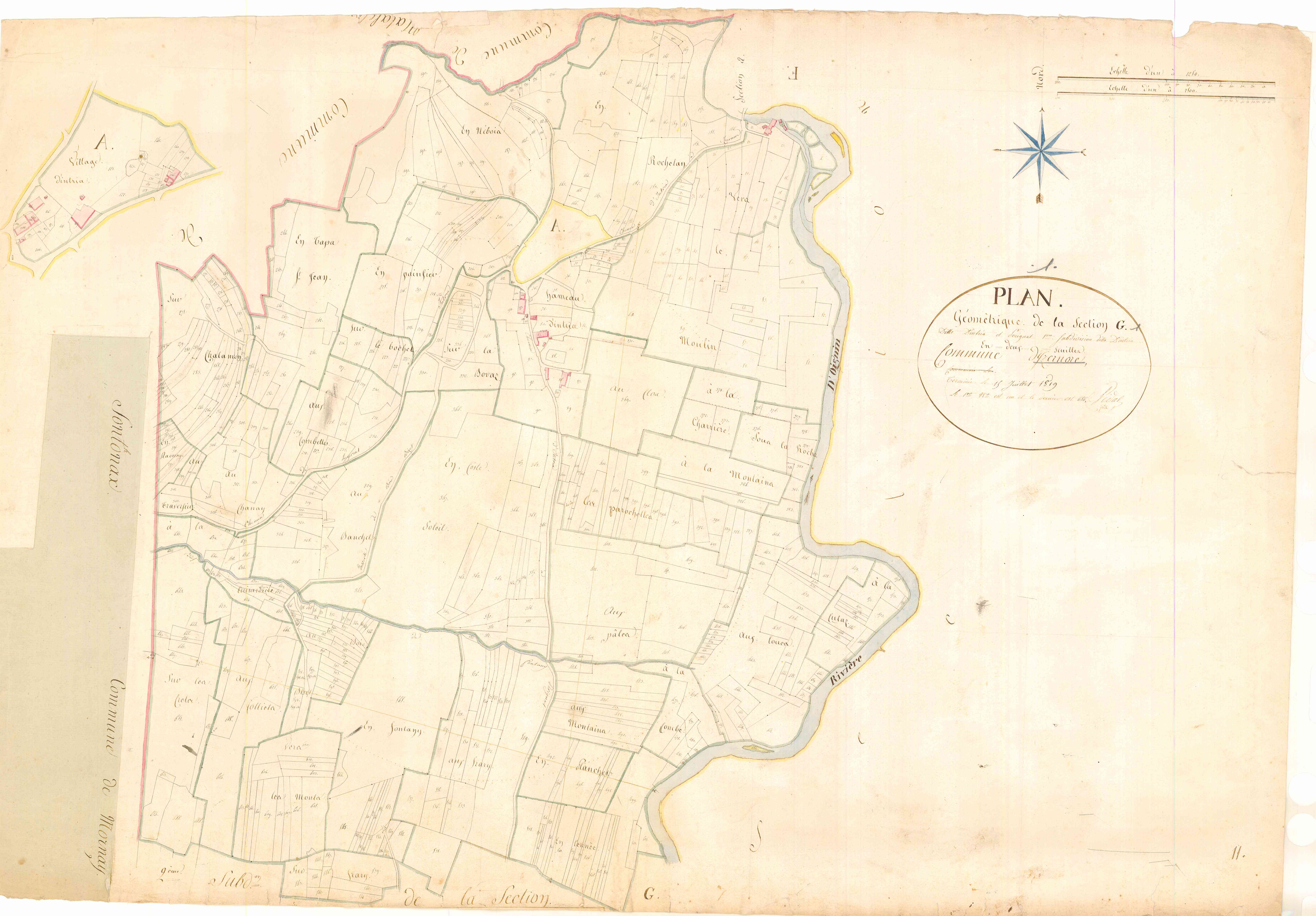Izernore - 3 P 6523 - 3 P 6523 -  Feuille 1  (1819)