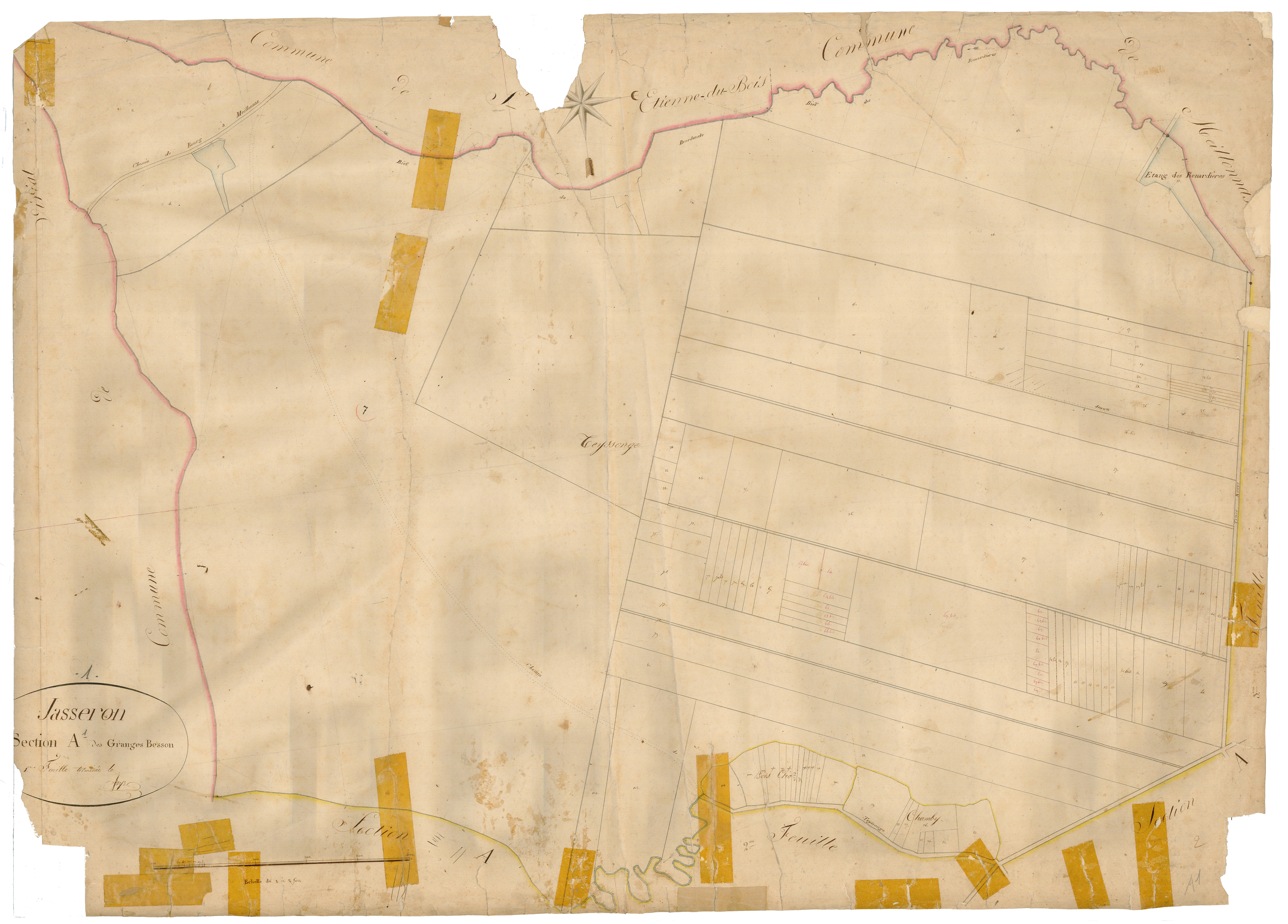 Jasseron - 3 P 6538 - 3 P 6538 -  Feuille 1  (1828)