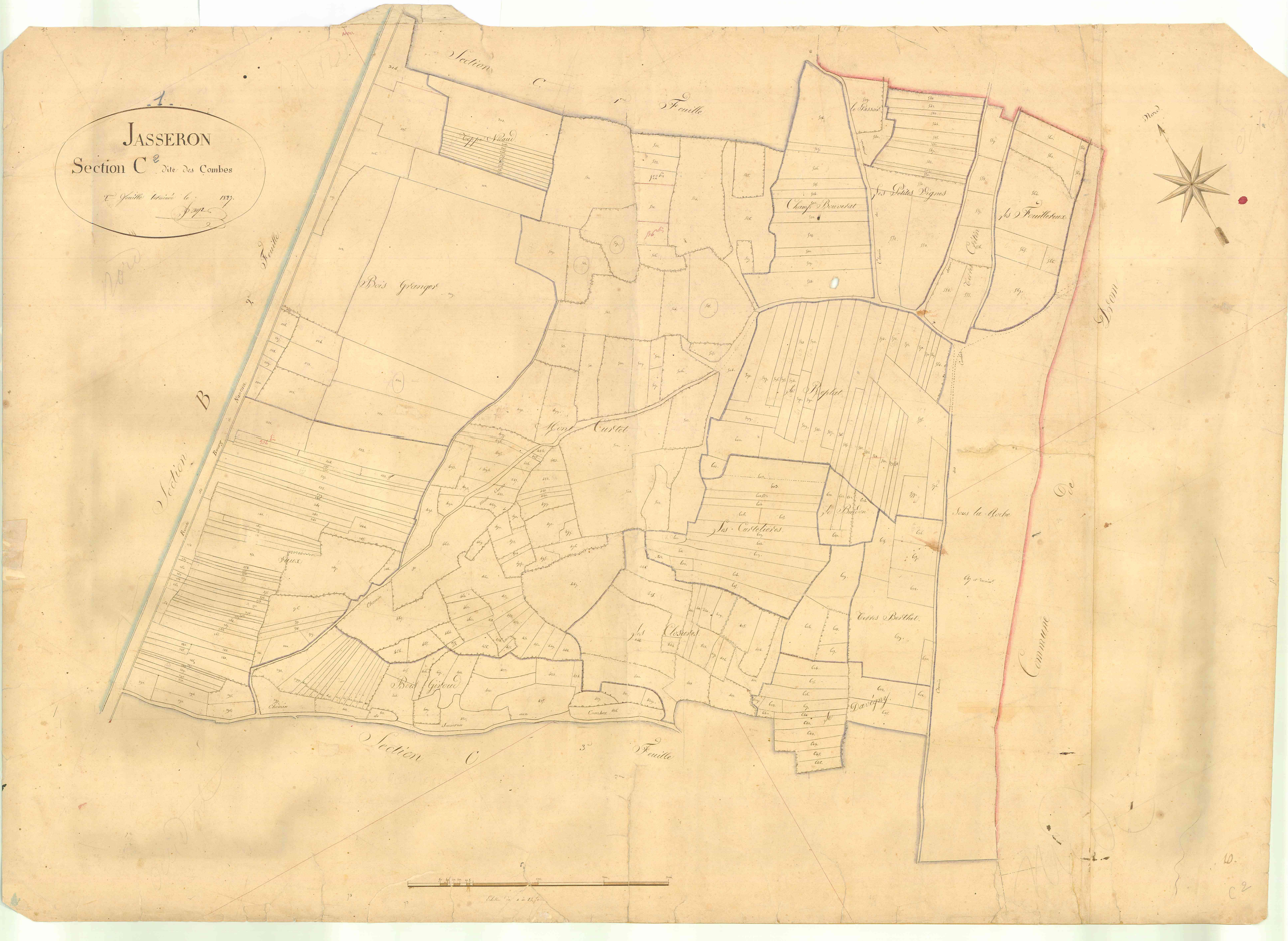 Jasseron - 3 P 6546 - 3 P 6546 -  Feuille 2  (1828)