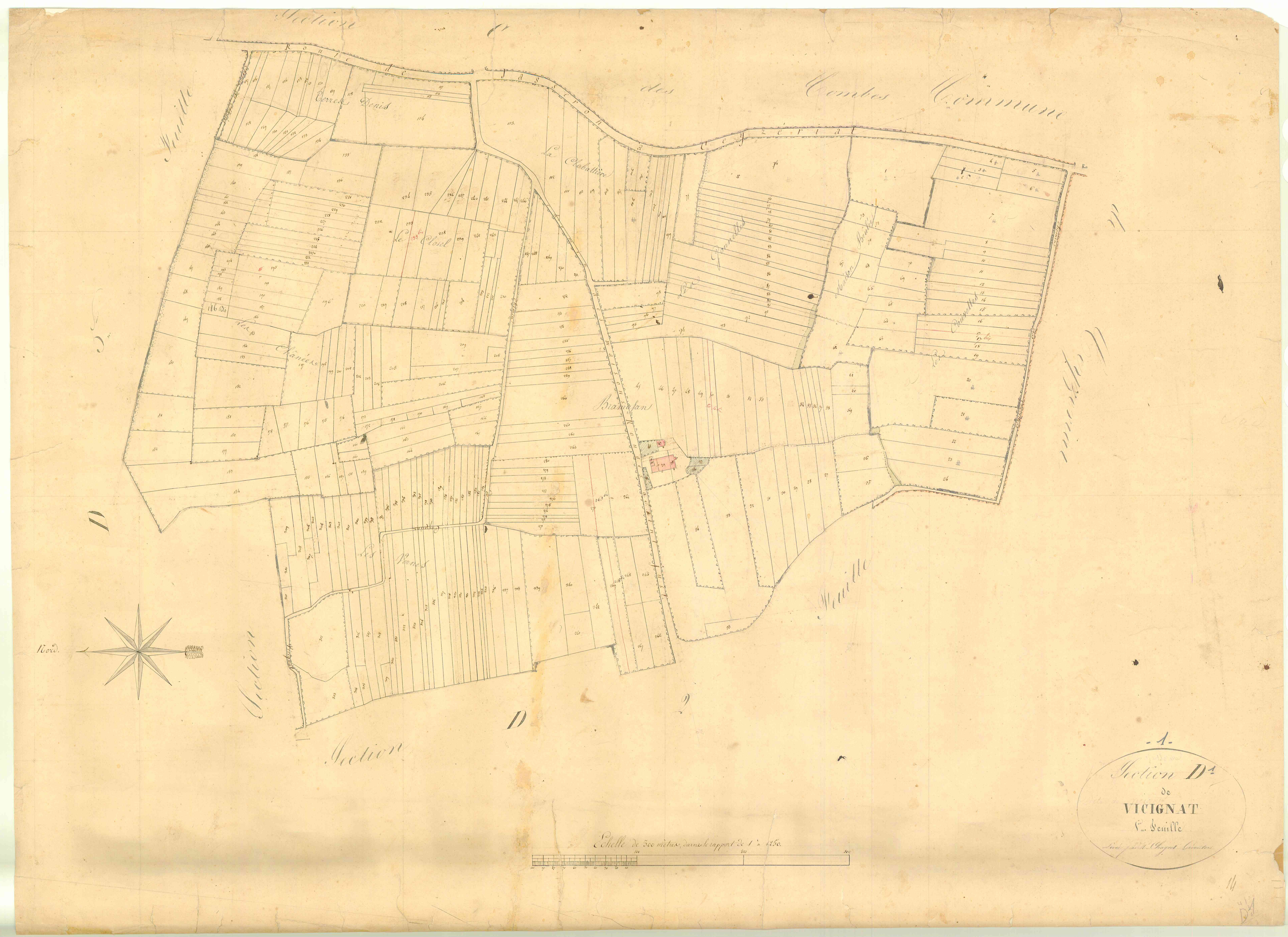 Jasseron - 3 P 6550 - 3 P 6550 -  Feuille 1  (1828)