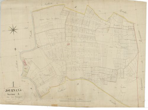 Journans - 3 P 6561 - 3 P 6561 -  Feuille 2  (1843)