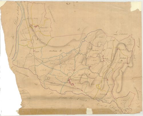 Jujurieux - 3 P 6583 - 3 P 6583 -  Tableau d'assemblage  (1825)