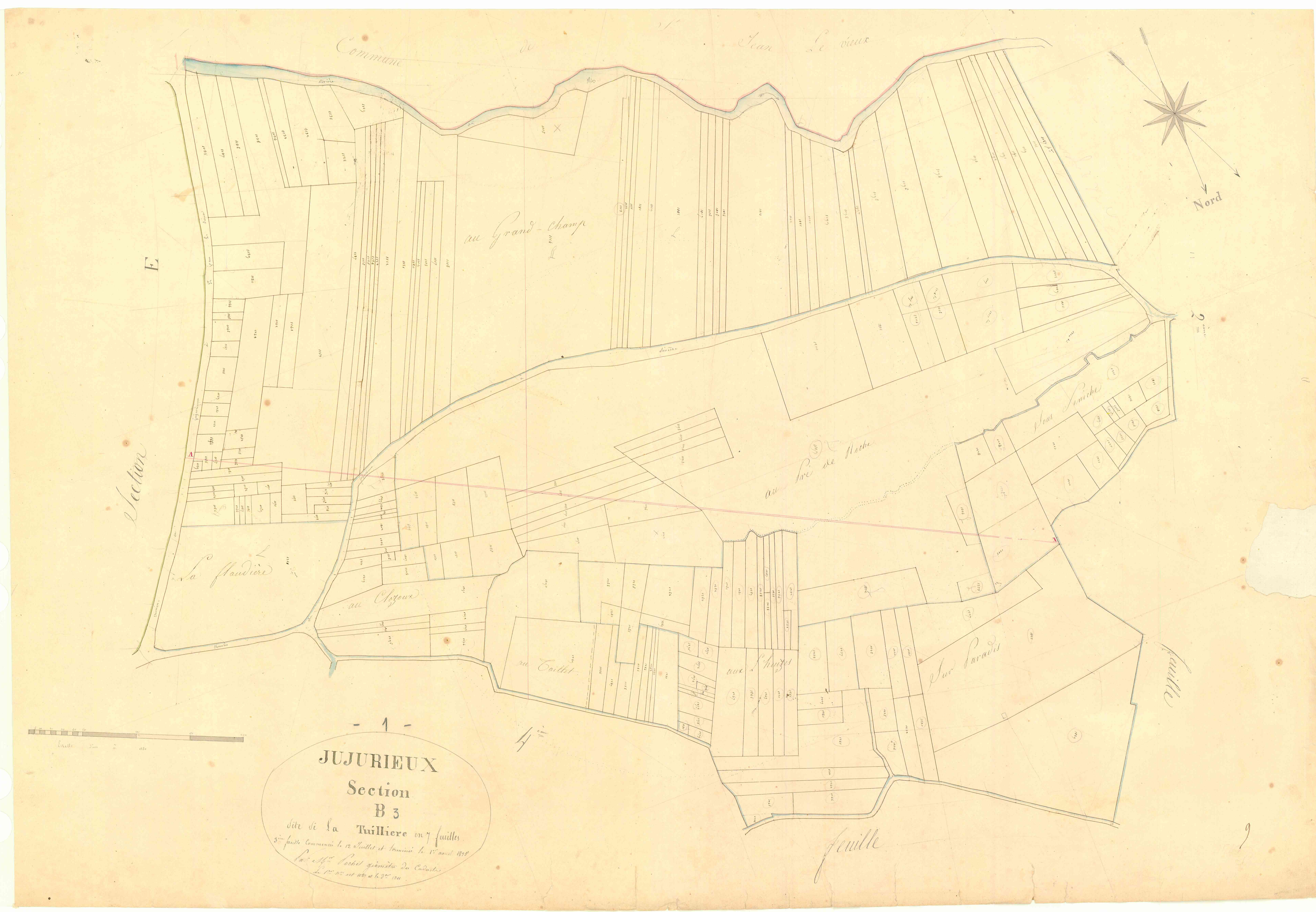 Jujurieux - 3 P 6591 - 3 P 6591 -  Feuille 3  (1825)