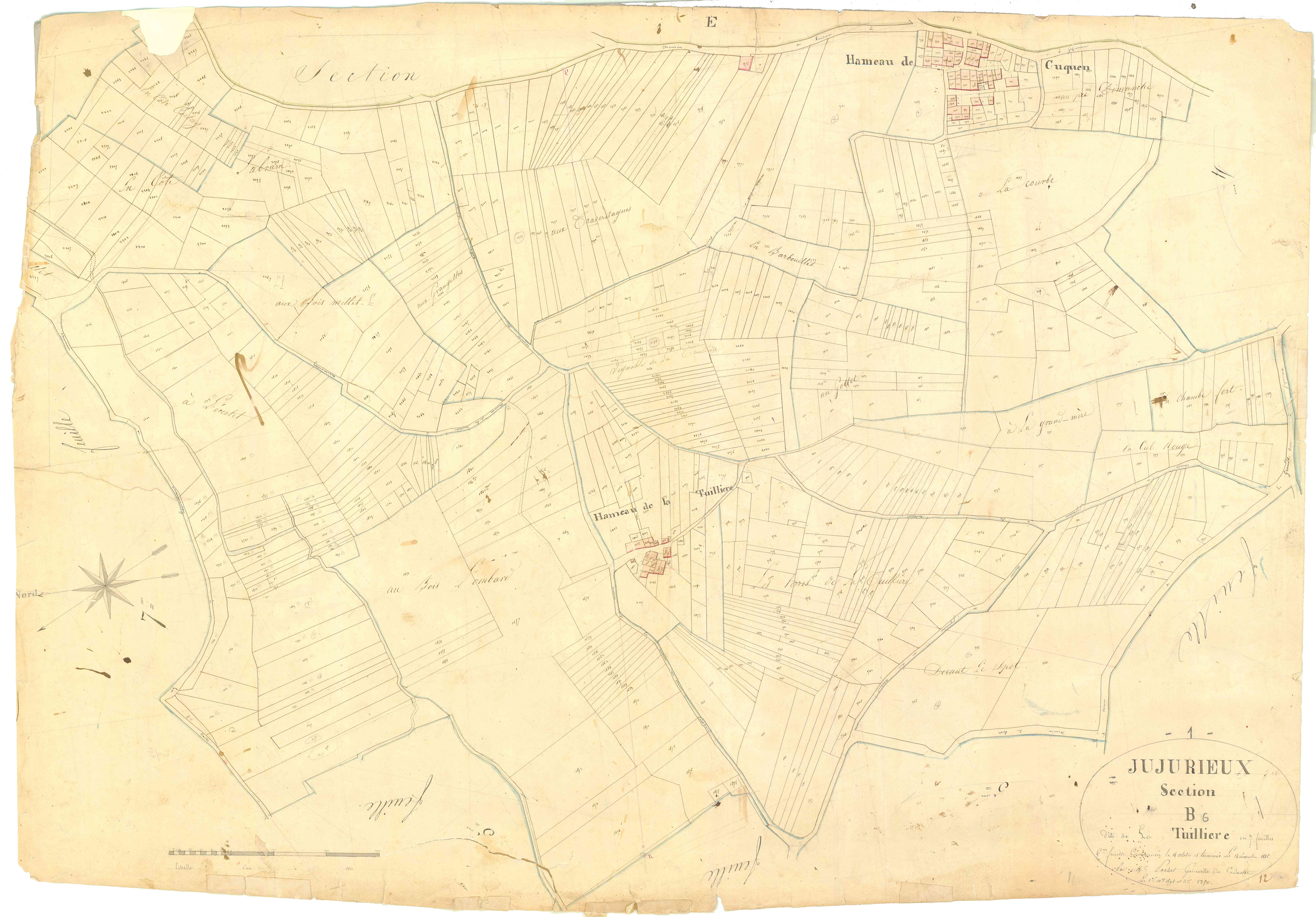 Jujurieux - 3 P 6594 - 3 P 6594 -  Feuille 6  (1825)
