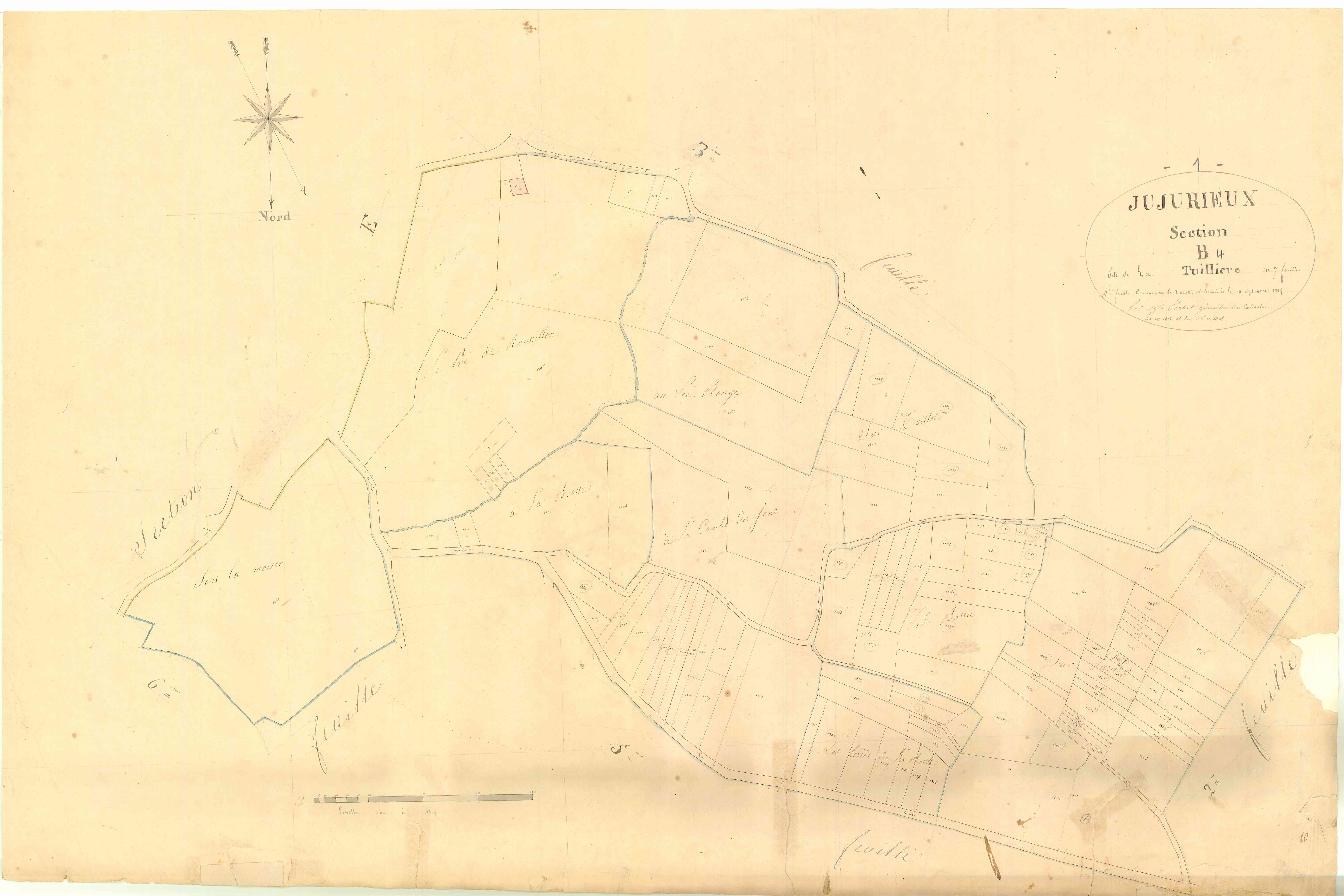 Jujurieux - 3 P 6592 - 3 P 6592 -  Feuille 4  (1825)