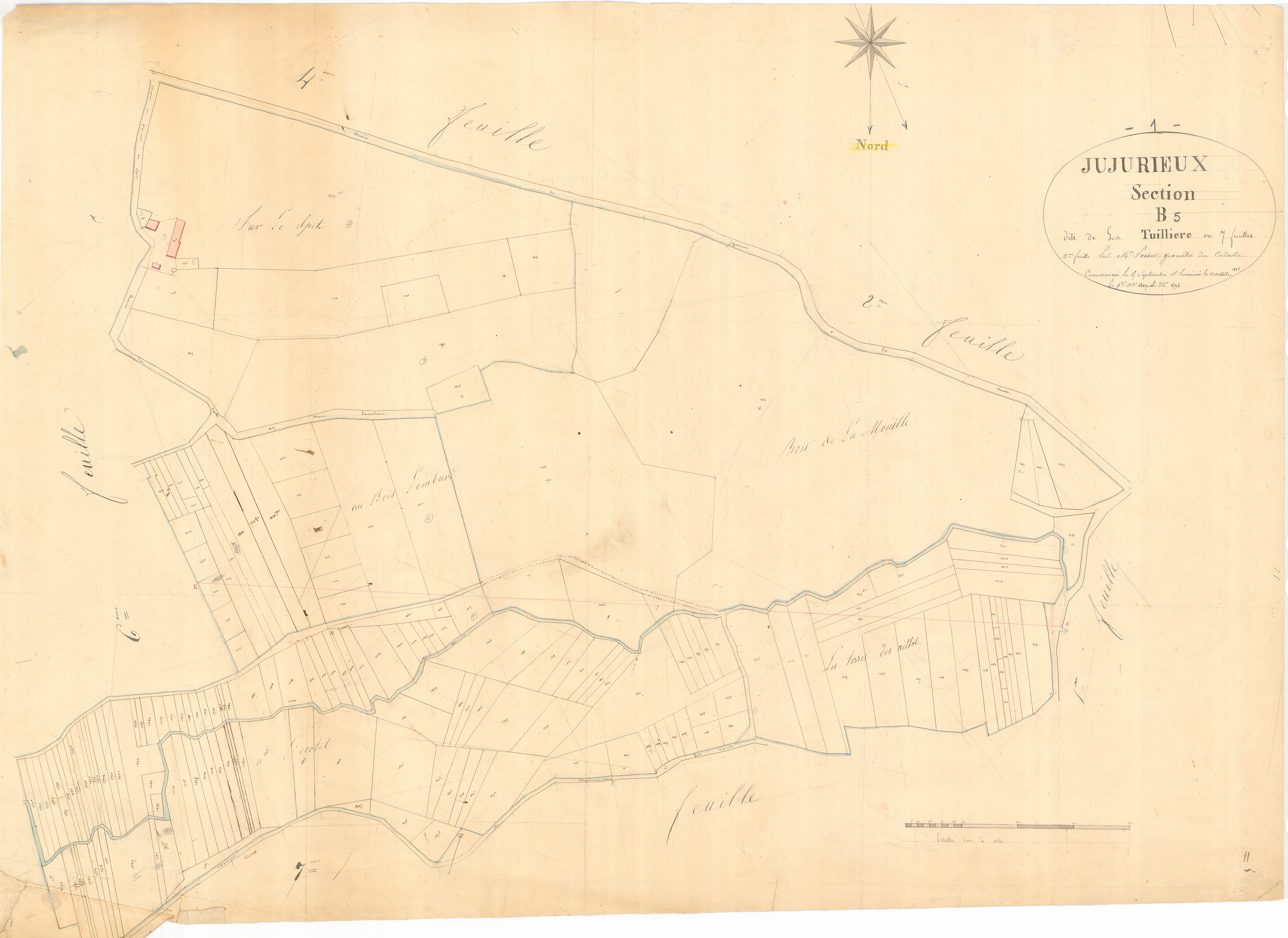 Jujurieux - 3 P 6593 - 3 P 6593 -  Feuille 5  (1825)