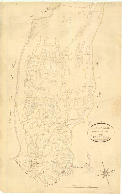 Labalme - 3 P 6678 - 3 P 6678 -  Feuille 1  (1819)