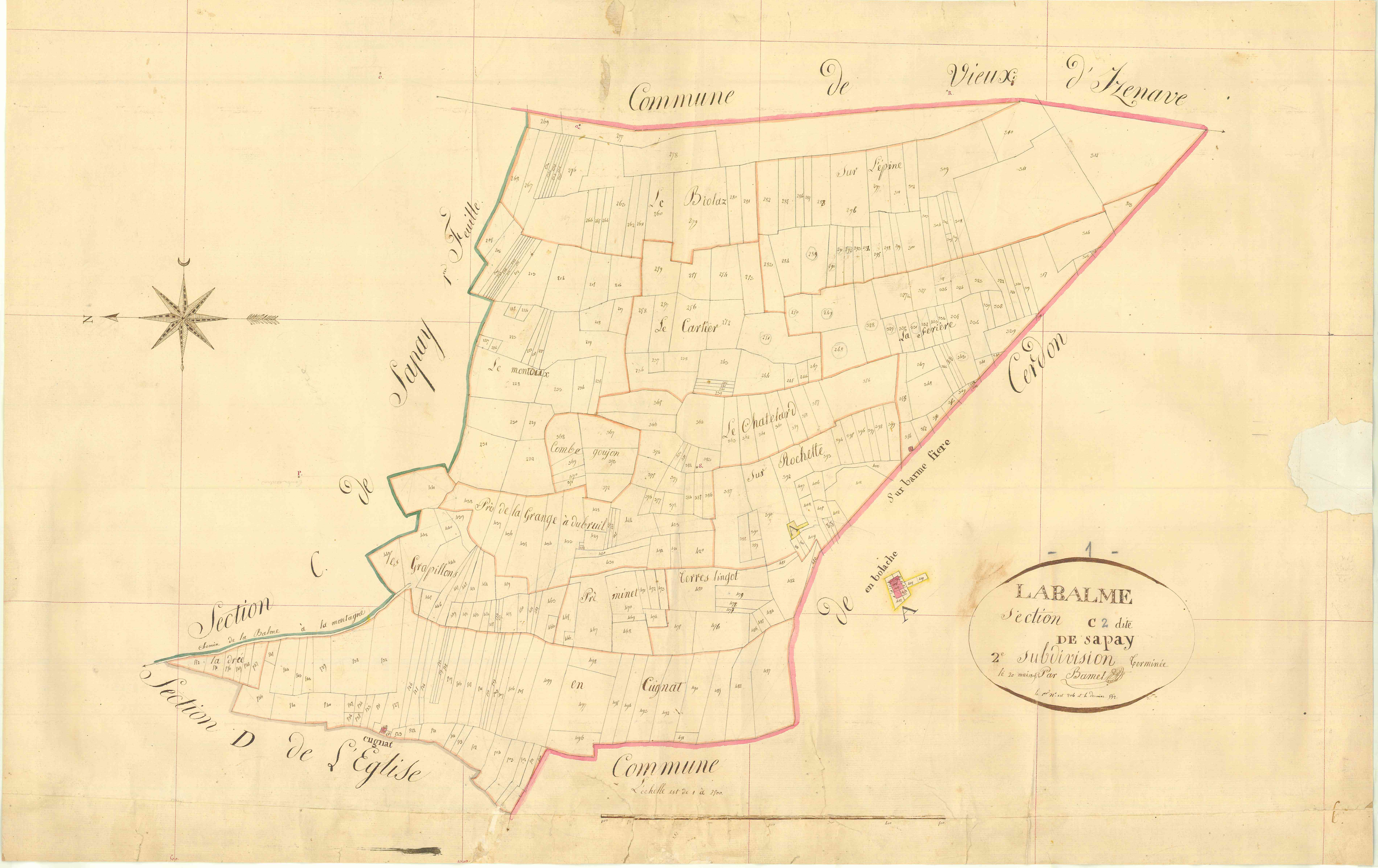 Labalme - 3 P 6682 - 3 P 6682 -  Feuille 2  (1819)